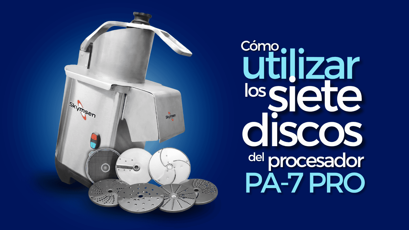 ¿Qué alimentos y tipos de cortes puede realizar el procesador PA-7 PRO de Skymsen?
