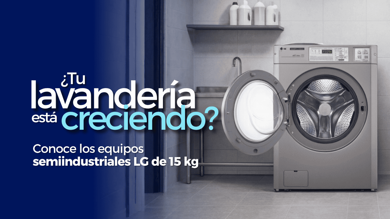 Equipos de lavandería semiindustrial LG para pequeños negocios en Honduras