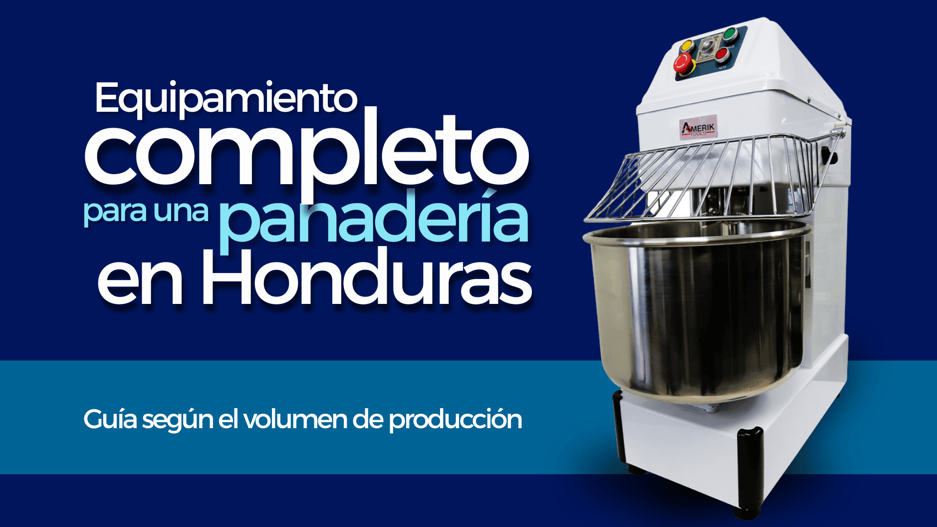 Equipamiento completo para una panadería: guía según el volumen de producción