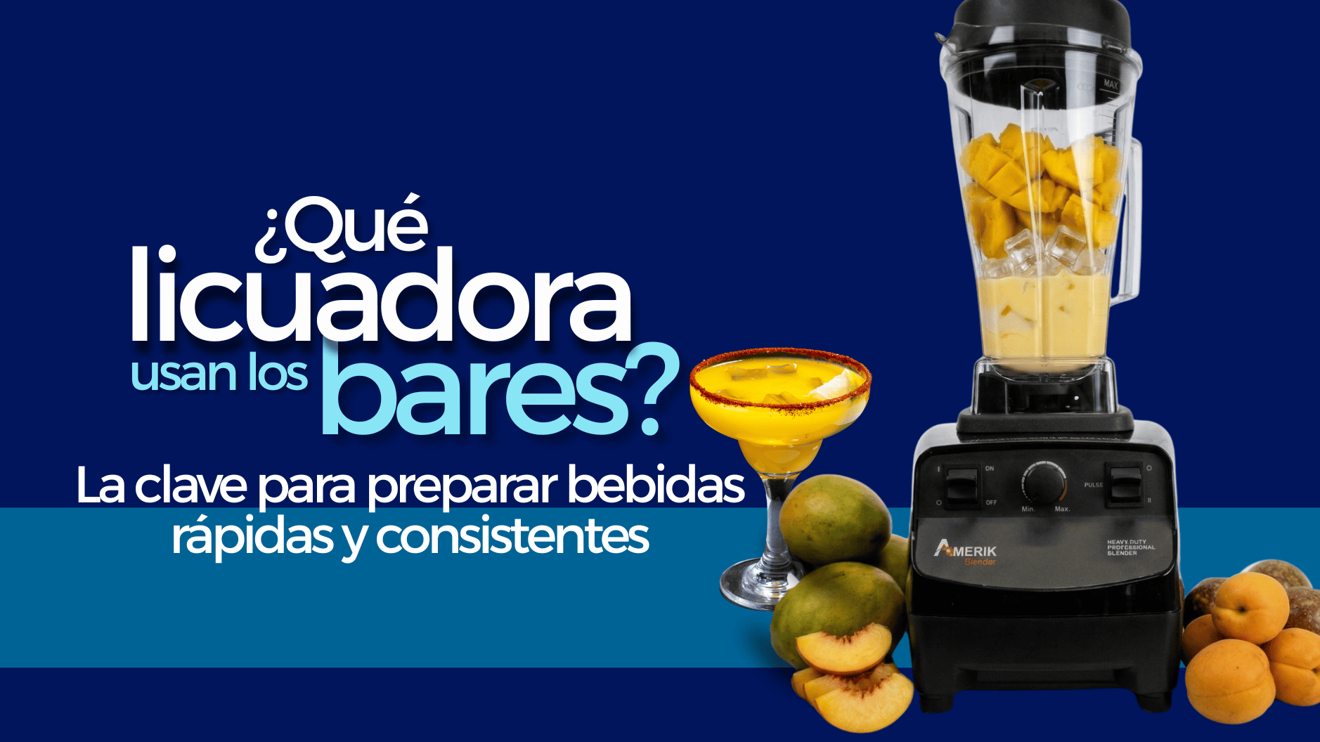 ¿Qué licuadora usan los bares?  
